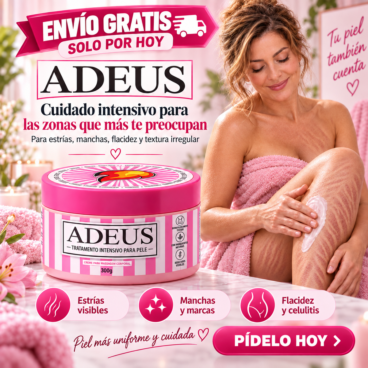 Crema de masaje corporal ADEUS · 300 g